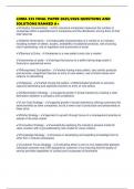 LOMA 335 FINAL PAPER 2025&sol;2026 QUESTIONS AND SOLUTIONS RANKED A&plus;