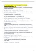 NICU FINAL PAPER 2025&sol;2026 QUESTIONS AND SOLUTIONS RANKED A&plus;