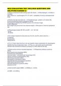 NICU EVALUATION TEST 2025&sol;2026 QUESTIONS AND SOLUTIONS RANKED A&plus;