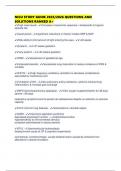 NICU STUDY GUIDE 2025&sol;2026 QUESTIONS AND SOLUTIONS RANKED A&plus;