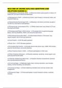 NICU END OF COURSE 2025&sol;2026 QUESTIONS AND SOLUTIONS RANKED A&plus;