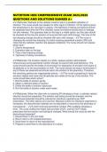 NUTRITION HESI COMPREHENSIVE EXAM 2025&sol;2026 QUESTIONS AND SOLUTIONS RANKED A&plus;