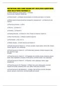 NUTRITION HESI CORE EXAMS SET 2025&sol;2026 QUESTIONS AND SOLUTIONS RANKED A&plus;