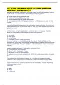 NUTRITION HESI EXAM SCRIPT 2025&sol;2026 QUESTIONS AND SOLUTIONS RANKED A&plus;