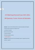 ATI Med-Surg Proctored Exam 2025&ndash;2026 &vert; 200 Real Exam Questions &plus; Rationales &vert; Pass Guaranteed