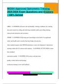 NIOSH Approved Spirometry Training  2025&sol;2026 Exam Questions and Answers  &vert; 100&percnt; Solved