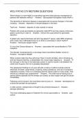 WCU PATHO 370 MIDTERM QUESTIONS