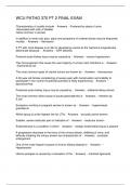 WCU PATHO 370 PT 2 FINAL EXAM