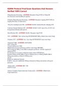 ICEMA Protocol Final Exam Questions And Answers  Verified 100&percnt; Correct 
