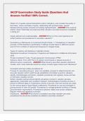 IACCP Examination Study Guide &vert;Questions And  Answers Verified 100&percnt; Correct&period; 
