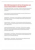 WGU D402 Study Guide for OA from PA Questions and answers Newest RATED A&plus; 2025&sol;2026 NEW&excl;&excl;