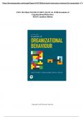 Essentials of Organizational Behaviour &ndash; 3rd Canadian Edition &ndash; Robbins&comma; Judge&comma; Breward &ndash; Complete Test Bank