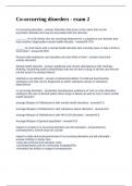 Co-occurring disorders - exam 2 Questions and Answers 100&percnt; Solved