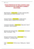 TEXAS PRINCIPLES OF REAL ESTATE II 2025  UPDATED ACTUAL EXAM WITH CORRECT  SOLUTIONS&period; 