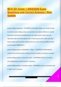 BCH 351 Exam 1 2025&sol;2026 Exam  Questions and Correct Answers &vert; New  Update 