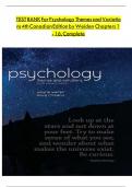FULL Test bank for psychology themes and variations 3rd canadian edition by weiten&period;