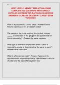 NICET LEVEL 1 NEWEST 2025 ACTUAL EXAM  COMPLETE 100 QUESTIONS AND CORRECT  DETAILED ANSWERS WITHRATIONALES &lpar;VERIFIED  ANSWERS&rpar; &vert;ALREADY GRADED A&plus; &lpar;LATEST EXAM  VERSION&excl;&excl;&excl;&rpar;