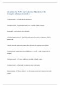 crimes for POST test Colorado &vert; Questions with  Complete solution &vert; Graded A&plus;