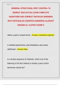 GENERAL STRUCTURAL PEST CONTROL 7A  NEWEST 2025 ACTUAL EXAM COMPLETE  QUESTIONS AND CORRECT DETAILED ANSWERS  WITH RATIONALES &lpar;VERIFIED ANSWERS&rpar; &vert;ALREADY  GRADED A&plus; &lpar;LATEST EXAM&excl;&excl;&excl;&rpar;