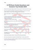 CLTM Exam Guide Questions and Answers Top Graded 2025