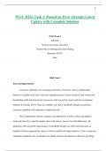 WGU D263 Task 1 &vert;Passed on First Attempt &vert;Latest Update with Complete Solution