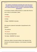 XCEL ARIZONA LIFE INSURANCE EXAM SIMULATOR LATEST 2025 ACTUAL  EXAM WITH COMPLETE QUESTIONS AND CORRECT DETAILED ANSWERS  &lpar;100&percnt; VERIFIED ANSWERS&rpar; &vert;ALREADY GRADED A&plus;&vert; &vert;&vert;PROFESSOR VERIFIED&vert;&vert;  &vert;&vert;BRANDNEW&excl;&excl;&excl;&vert;&vert; 