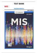 TEST BANK for MIS&comma; 10th Edition by Hossein Bidgoli &vert;FULLY COVERED&vert;