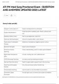 ATI PN Med Surg Proctored Exam &colon; QUESTION AND ANSWERS UPDATED 2025 LATEST