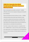 CDW110v Caboodle Data Model  Fundamentals 2025 Exam Questions  Marking Scheme 