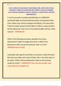 XCEL FLORIDA LIFE AND HEALTH EXAM SIMULATOR LATEST 2025 ACTUAL  EXAM WITH COMPLETE QUESTIONS AND CORRECT DETAILED ANSWERS  &lpar;100&percnt; VERIFIED ANSWERS&rpar; &vert;ALREADY GRADED A&plus;&vert; &vert;&vert;PROFESSOR VERIFIED&vert;&vert;  &vert;&vert;BRANDNEW&excl;&excl;&excl;&vert;&vert;