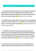 WGU C157 OA Quiz Questions and Answers