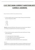 C157 TEST BANK CORRECT QUESTIONS WITH CORRECT ANSWERS