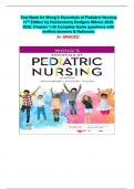 Test Bank for Wong&rsquo;s Essentials of Pediatric Nursing  11th Edition by Hockenberry Rodgers Wilson 2025 2026&period; Chapter 1-30 Complete Guide questions with  verified answers & Rationale&period;  A&plus; GRADED&period;