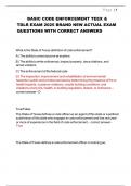 BASIC CODE ENFORCEMENT TEEX & TDLR EXAM 2025 BRAND NEW ACTUAL EXAM QUESTIONS WITH CORRECT ANSWERS 