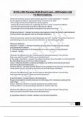 RNSG 1105 Nursing Skills Final Exam - All Modules with Verified Solutions&period;
