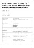 COMSAE 110 EXAM 2025 UPDATE Verified Questions And Answers &vert; With 100&percnt; Correct Answers graded A&plus; Guaranteed Success&excl;&excl;