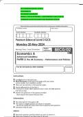 GCE PEARSON EDEXCEL LEVEL 3  ECONOMICS A  ADVANCED SUBSIDIARY  PAPER 2&colon; THE UK ECONOMY &ndash; PERFORMANCE AND POLICIES  COMBINED QUESTION PAPER AND MARKING SCHEME 