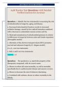 A4M Practice Test Questions with Detailed  Verified Answers for Accuracy