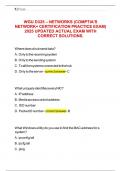 WGU D325 &ndash; NETWORKS &lpar;COMPTIA'S NETWORK&plus; CERTIFICATION PRACTICE EXAM&rpar; 2025 UPDATED ACTUAL EXAM WITH CORRECT SOLUTIONS&period;