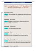 C468 Nursing Informatics - WGU Questions with  Detailed Verified Answers for Accuracy 