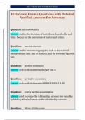 ECON 1100 Exam 1 Questions with Detailed  Verified Answers for Accuracy 