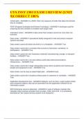 UTA INSY 2303 EXAM 3 REVIEW &lpar;UNIT 9&rpar;CORRECT 100&percnt;