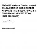 EDF 6222 Midterm Guided Notes &vert; ALL QUESTIONS AND CORRECT ANSWERS &vert; VERIFIED ANSWERS &vert; GRADED A&plus; &vert; NEWEST EXAM &lpar;JUST RELEASED&rpar;