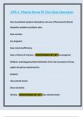 APEA- Pharm Derm 55 Test Quiz Questions With Correct Answers &vert;26 Pages