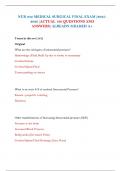 NUR 242 MEDICAL SURGICAL FINAL EXAM&vert;2025-2026&vert;ACTUAL 160 QUESTIONS AND ANSWERS&vert;ALREADY GRADED A&plus;