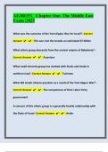 AFJROTC  Chapter One&colon; The Middle East Exam &vert;2025 Questions And Correct Answers 