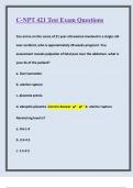 C-NPT 421 Test Exam Questions With High Expert Solutions &vert; Winning Strategies