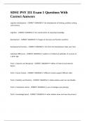 SDSU PSY 331 Exam 1 Questions With Correct Answers&period;