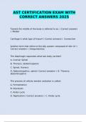 AST CERTIFICATION EXAM WITH CORRECT ANSWERS 2025