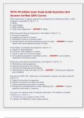 IFSTA 7th Edition Exam Study Guide Questions And  Answers Verified 100&percnt; Correct 